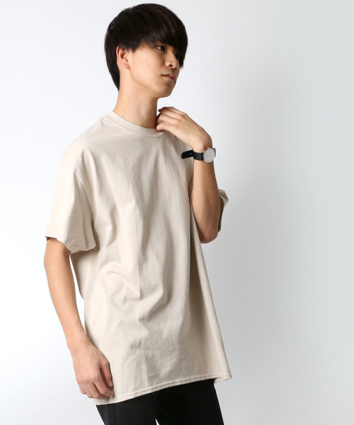 GILDAN（ギルダン）の「GILDAN/ギルダン ビッグシルエット USAフィット 1/2スリーブＴシャツ/無地T（Tシャツ/カットソー・メンズ・ネイビー/チャコール/ブラック/ピンク/ブラウン/サックスブルー/ホワイト/ベージュ/オレンジ/グレー/レッド/イエロー/パープル/ブルー/ワイン/ダークグリーン・M/L/XL）」の7枚目の写真