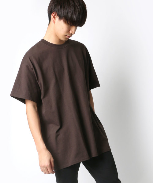 GILDAN（ギルダン）の「GILDAN/ギルダン ビッグシルエット USAフィット 1/2スリーブＴシャツ/無地T（Tシャツ/カットソー・メンズ・ネイビー/チャコール/ブラック/ピンク/ブラウン/サックスブルー/ホワイト/ベージュ/オレンジ/グレー/レッド/イエロー/パープル/ブルー/ワイン/ダークグリーン・M/L/XL）」の6枚目の写真