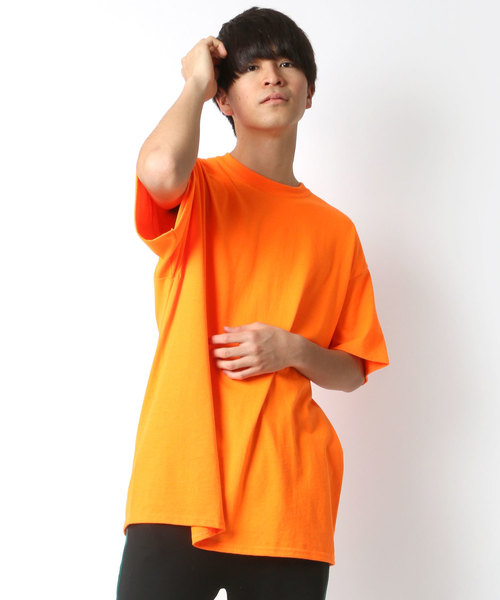 GILDAN（ギルダン）の「GILDAN/ギルダン ビッグシルエット USAフィット 1/2スリーブＴシャツ/無地T（Tシャツ/カットソー・メンズ・ネイビー/チャコール/ブラック/ピンク/ブラウン/サックスブルー/ホワイト/ベージュ/オレンジ/グレー/レッド/イエロー/パープル/ブルー/ワイン/ダークグリーン・M/L/XL）」の16枚目の写真
