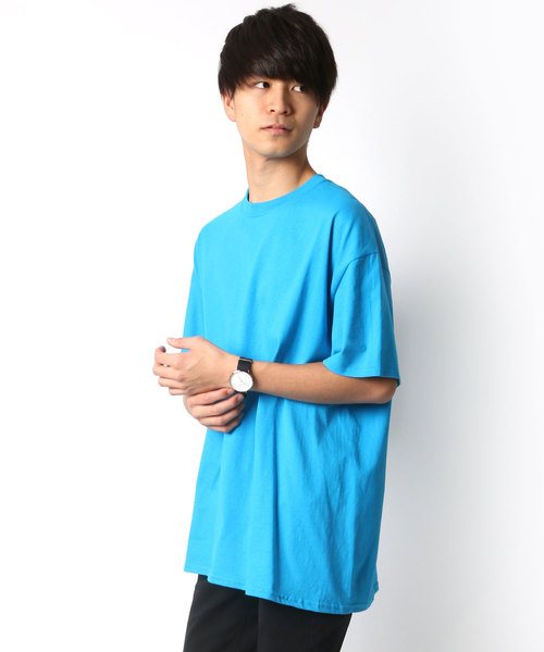 GILDAN（ギルダン）の「GILDAN/ギルダン ビッグシルエット USAフィット 1/2スリーブＴシャツ/無地T（Tシャツ/カットソー・メンズ・ネイビー/チャコール/ブラック/ピンク/ブラウン/サックスブルー/ホワイト/ベージュ/オレンジ/グレー/レッド/イエロー/パープル/ブルー/ワイン/ダークグリーン・M/L/XL）」の10枚目の写真