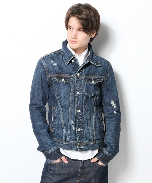 goa（ゴア）の「13oz セルヴィッチブロークンデニムジャケット（デニム