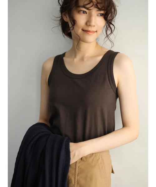 AMERICAN HOLIC（アメリカンホリック）の「太リブタンクトップ＊（タンクトップ・レディース・ブラック/ブラウン/ホワイト系その他/その他7・L/M）」の15枚目の写真