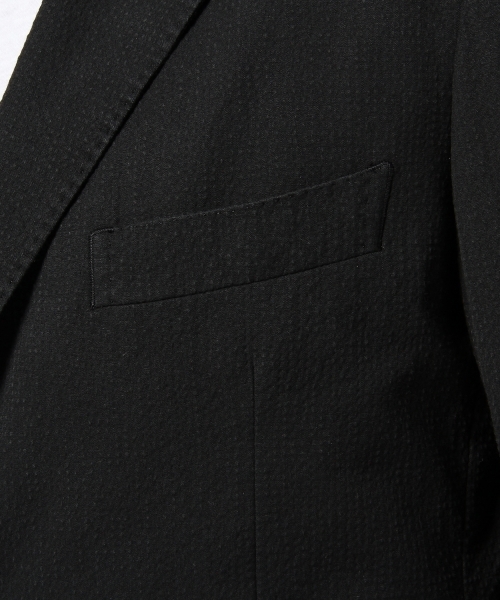 UNITED ARROWS（ユナイテッドアローズ）の「UAB シアサッカー　3Bジャケット ◆（テーラードジャケット・メンズ・ブラック・44/46/50/48）」の2枚目の写真