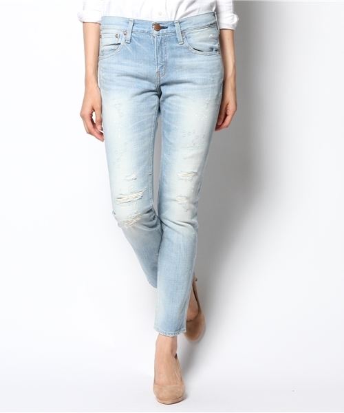 Ray BEAMS（レイビームス）の「RED CARD /  ボーイフレンドデニム（デニムパンツ・レディース・サックスブルー・22/24/25/23）」の11枚目の写真