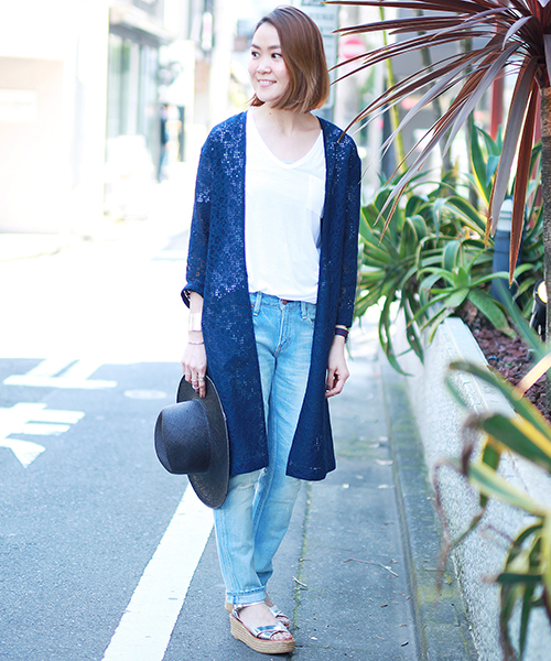 Ray BEAMS（レイビームス）の「RED CARD /  ボーイフレンドデニム（デニムパンツ・レディース・サックスブルー・22/24/25/23）」の12枚目の写真