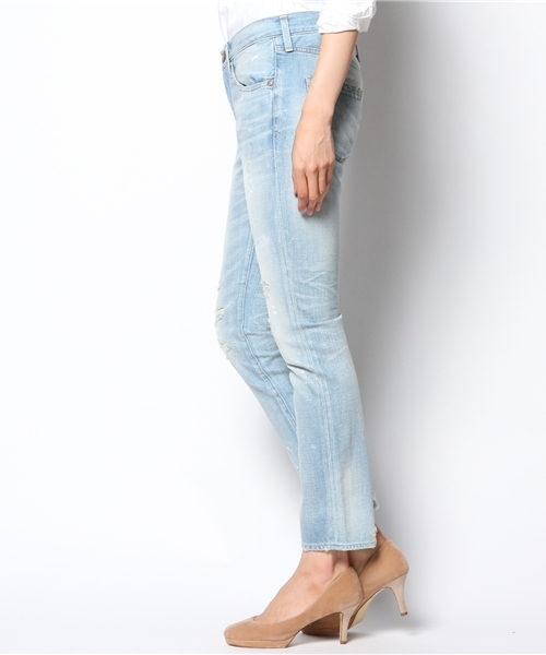 Ray BEAMS（レイビームス）の「RED CARD /  ボーイフレンドデニム（デニムパンツ・レディース・サックスブルー・22/24/25/23）」の5枚目の写真