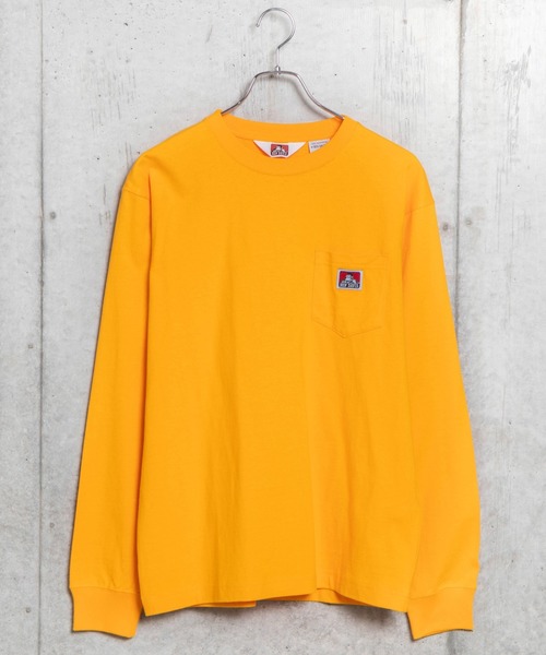 BEN DAVIS（ベンデイビス）の「∴WEGO/【WEB限定】BEN DAVIS ベンデイビス 別注ポケットビッグシルエットロンT（Tシャツ/カットソー・メンズ・カーキ/パープル/ホワイト/ブラック/ブラウン/ダークグリーン/ベージュ/ワイン/オレンジ/ライトパープル/グリーン系その他/ライトベージュ/マスタード/ライトピンク/アイボリー/パープル系その他/スミクロ・LARGE/MEDIUM）」の19枚目の写真