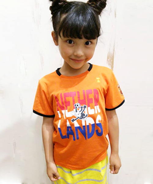 CIAOPANIC TYPY(チャオパニックティピー)の「ショーンサッカーTee(Tシャツ/カットソー・キッズ・イエロー/ブルー/サックスブルー/ホワイト/レッド/ネイビー/オレンジ/ブラック・100/120/110/130/90)」の8枚目の写真