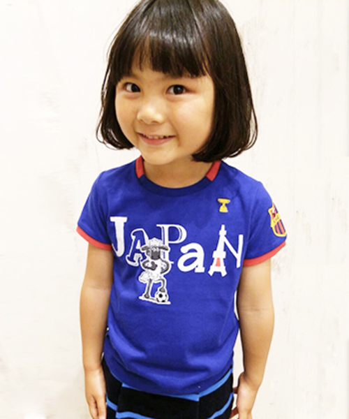 CIAOPANIC TYPY(チャオパニックティピー)の「ショーンサッカーTee(Tシャツ/カットソー・キッズ・イエロー/ブルー/サックスブルー/ホワイト/レッド/ネイビー/オレンジ/ブラック・100/120/110/130/90)」の5枚目の写真