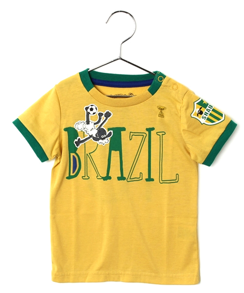 CIAOPANIC TYPY(チャオパニックティピー)の「ショーンサッカーTee(Tシャツ/カットソー・キッズ・イエロー/ブルー/サックスブルー/ホワイト/レッド/ネイビー/オレンジ/ブラック・100/120/110/130/90)」の18枚目の写真