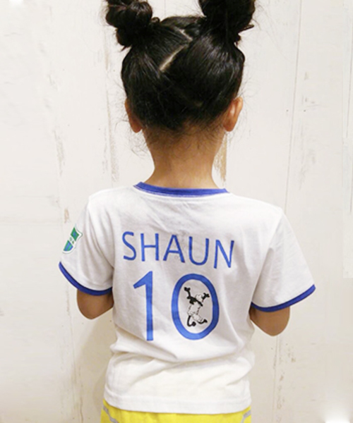 CIAOPANIC TYPY(チャオパニックティピー)の「ショーンサッカーTee(Tシャツ/カットソー・キッズ・イエロー/ブルー/サックスブルー/ホワイト/レッド/ネイビー/オレンジ/ブラック・100/120/110/130/90)」の15枚目の写真