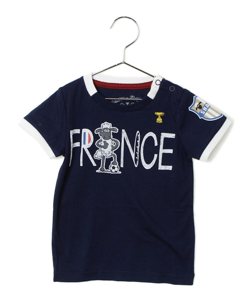 CIAOPANIC TYPY(チャオパニックティピー)の「ショーンサッカーTee(Tシャツ/カットソー・キッズ・イエロー/ブルー/サックスブルー/ホワイト/レッド/ネイビー/オレンジ/ブラック・100/120/110/130/90)」の3枚目の写真