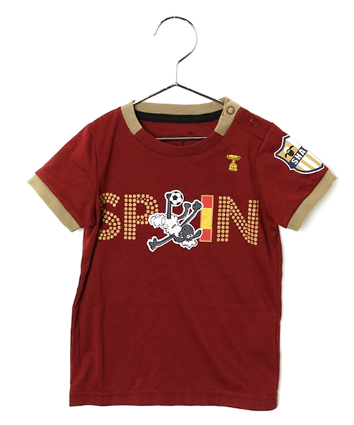 CIAOPANIC TYPY(チャオパニックティピー)の「ショーンサッカーTee(Tシャツ/カットソー・キッズ・イエロー/ブルー/サックスブルー/ホワイト/レッド/ネイビー/オレンジ/ブラック・100/120/110/130/90)」の7枚目の写真