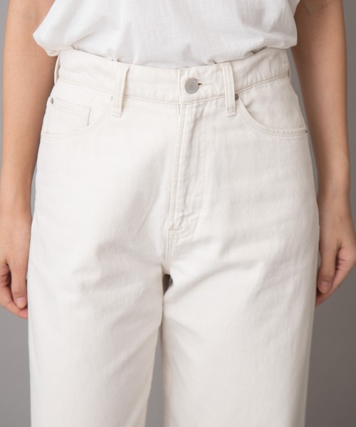 Munich(ミューニック)の「10ozリバースダイホワイトデニムワイドストレートパンツ(デニムパンツ・レディース・ホワイト・S/M/XS/XXS)」の10枚目の写真