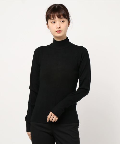 AMERICAN HOLIC(アメリカンホリック)の「ハイネックリブニットプルオーバー*(ニット/セーター・レディース・ライトグレー/ブラック/ネイビー/モカ/ホワイト系その他4/グレー系その他4・M/L)」の3枚目の写真