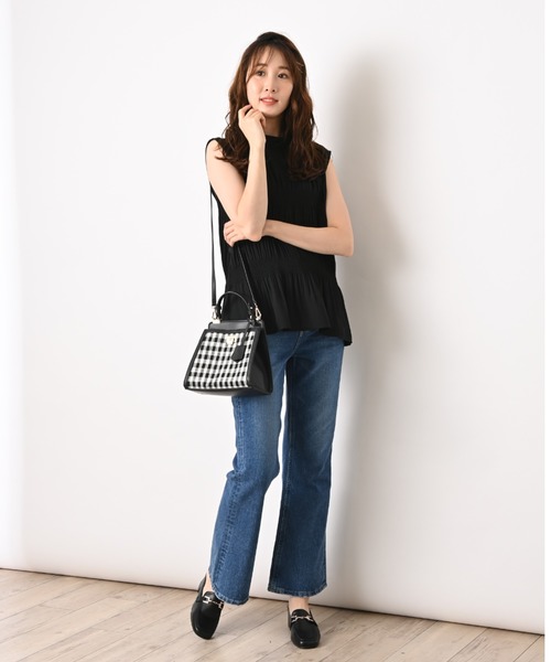 INTERPLANET(インタープラネット)の「合皮*キャンバスミニBAG(ショルダーバッグ・レディース・ブラック系その他/ブラック/キャメル・フリー)」の9枚目の写真