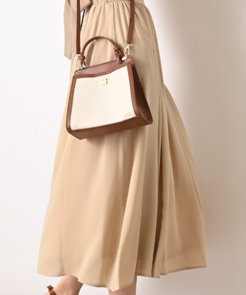 INTERPLANET(インタープラネット)の「合皮*キャンバスミニBAG(ショルダーバッグ・レディース・ブラック系その他/ブラック/キャメル・フリー)」の13枚目の写真