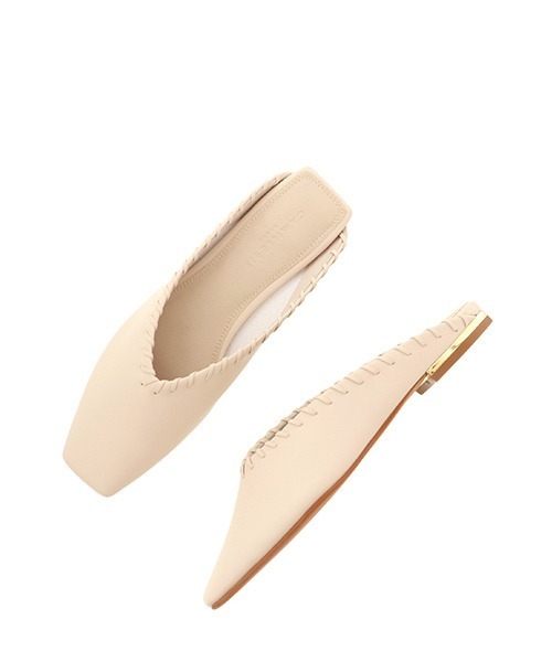 RANDA（ランダ）の「CAMILLE BIS RANDA/ソフトメッキヒールスクエアトゥミュール（パンプス・レディース・ブラック/ブルー/アイボリー・LL/M/L/S）」の11枚目の写真