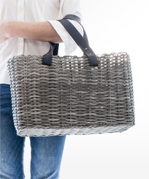 sarasa design（サラサデザイン）の「b2c メルカドバッグ 横長（かごバッグ）」