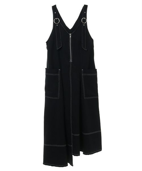 Candy Stripper（キャンディストリッパー）の「BELTED DRESS（ワンピース・レディース・ブラック×ホワイト/ブラック×ブラック・2/1）」の11枚目の写真