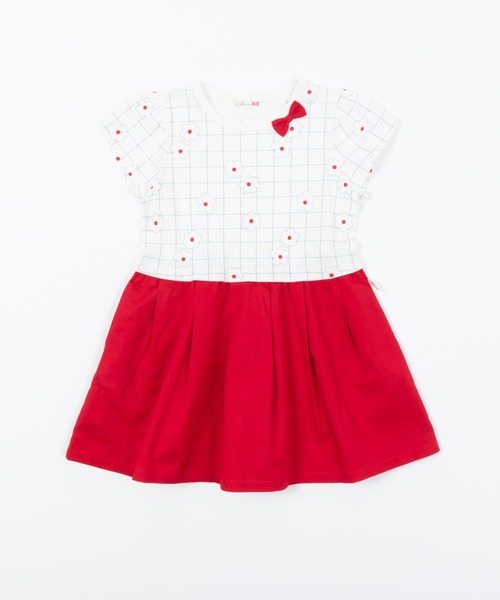 ワンピースお花モチーフの切替ワンピース 140 150cm ワンピース Kp ケーピー のファッション