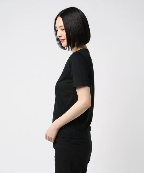 three dots(スリードッツ)の「Powdery cotton s/s v-neck tee(Tシャツ/カットソー・レディース・ホワイト/ブラック/ネイビー・X-SMALL/SMALL)」の4枚目の写真