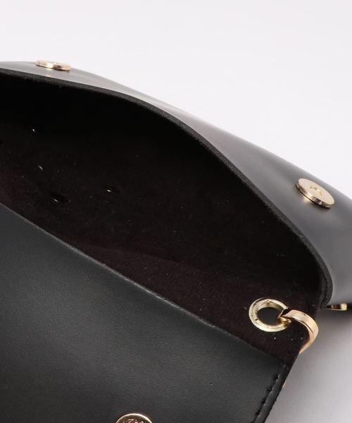 SESTO(セスト)の「プラチェーンミニポシェットショルダーバッグ(ショルダーバッグ・レディース・アイボリー/ブラウン/ブラック・ONE SIZE)」の4枚目の写真