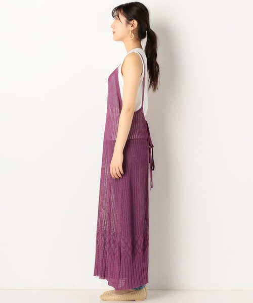 archives（アルシーヴ）の「透かし編みキャミワンピース＋Tシャツ（ワンピース・レディース・パープル/イエロー/ベージュ・MEDIUM）」の13枚目の写真