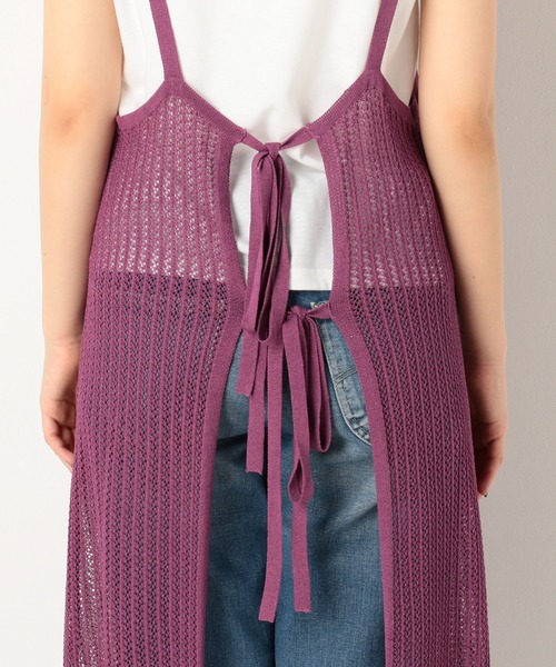 archives（アルシーヴ）の「透かし編みキャミワンピース＋Tシャツ（ワンピース・レディース・パープル/イエロー/ベージュ・MEDIUM）」の17枚目の写真