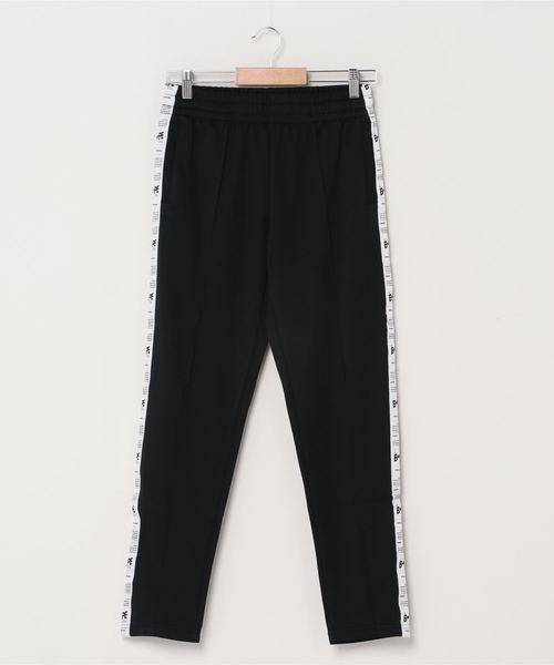 A BATHING APE（アベイシングエイプ）の「LOGO TAPE TRACK PANTS L（その他パンツ・レディース・パープル/ブラック・X-SMALL/SMALL）」の2枚目の写真