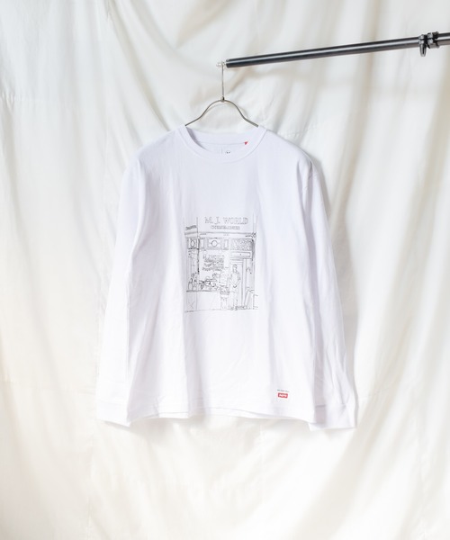 Naked Rust and other POEMS(ネイキッドラストアンドアザーポエムス)の「《Naked Rust and other POEMS》手書きプリント 長袖カットソー(Tシャツ/カットソー・レディース・ブラック/ホワイト/ベージュ・LARGE/MEDIUM)」の2枚目の写真