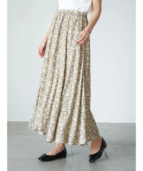 AMERICAN HOLIC（アメリカンホリック）の「マーメイドギャザーロングスカート1　＊（スカート・レディース・チャコールグレー/マルチ/モカ/その他9/その他14・FREE）」の22枚目の写真