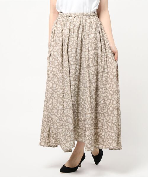 AMERICAN HOLIC（アメリカンホリック）の「マーメイドギャザーロングスカート1　＊（スカート・レディース・チャコールグレー/マルチ/モカ/その他9/その他14・FREE）」の7枚目の写真