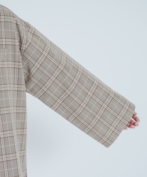 epnok(エプノック)の「バンドカラープルオーバーシャツ(シャツ/ブラウス・メンズ・ライトブルー/ベージュ/ネイビー/オリーブ・FREE)」の13枚目の写真