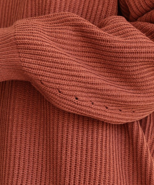 reca（レカ）の「オーバーサイズリブニット（ニット/セーター・レディース・マスタード/ライトベージュ/テラコッタ/ベージュ系その他・FREE）」の12枚目の写真