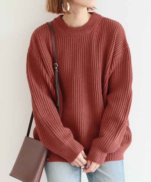 reca（レカ）の「オーバーサイズリブニット（ニット/セーター・レディース・マスタード/ライトベージュ/テラコッタ/ベージュ系その他・FREE）」の20枚目の写真