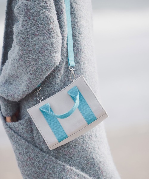 BAYFLOW（ベイフロー）の「カラーパレットミニトート（ショルダーバッグ・レディース・ライトグレー/ベージュ/オフホワイト/カーキ・FREE）」の3枚目の写真