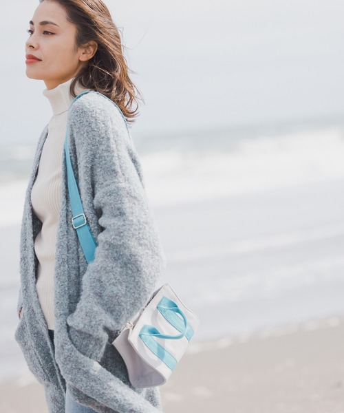 BAYFLOW（ベイフロー）の「カラーパレットミニトート（ショルダーバッグ・レディース・ライトグレー/ベージュ/オフホワイト/カーキ・FREE）」の9枚目の写真