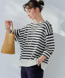 green label relaxing | [ 手洗い可能 ] CFC リネン ミックス ボートネック プルオーバー ニット(ニット/セーター)