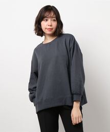 Samansa Mos2 | 裏起毛後ろスリットプルオーバー(Tシャツ/カットソー)