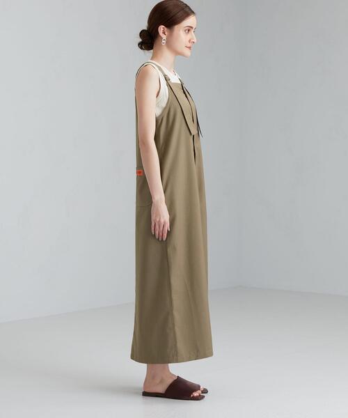 UNIVERSAL OVERALL（ユニバーサルオーバーオール）の「[ 別注 ] [ ユニバーサルオーバーオール ]★SC UNIVERSAL OVERALL × GLR ジャンパー スカート（ワンピース・レディース・ブラック/ベージュ/ワインレッド・FREE）」の5枚目の写真