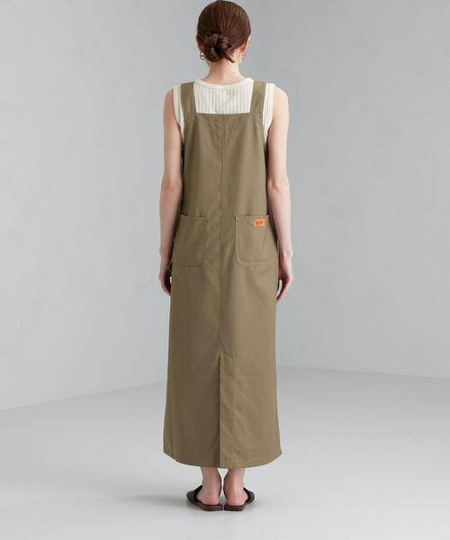 UNIVERSAL OVERALL（ユニバーサルオーバーオール）の「[ 別注 ] [ ユニバーサルオーバーオール ]★SC UNIVERSAL OVERALL × GLR ジャンパー スカート（ワンピース・レディース・ブラック/ベージュ/ワインレッド・FREE）」の6枚目の写真