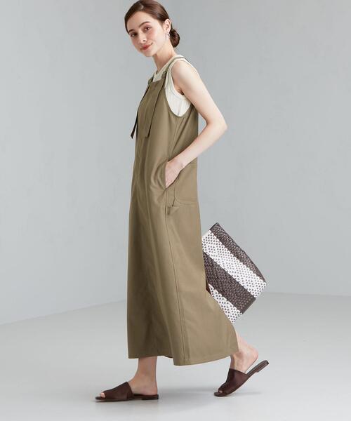 UNIVERSAL OVERALL（ユニバーサルオーバーオール）の「[ 別注 ] [ ユニバーサルオーバーオール ]★SC UNIVERSAL OVERALL × GLR ジャンパー スカート（ワンピース・レディース・ブラック/ベージュ/ワインレッド・FREE）」の16枚目の写真