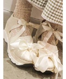 merry jenny | レースダブルリボンスニーカー(その他シューズ)