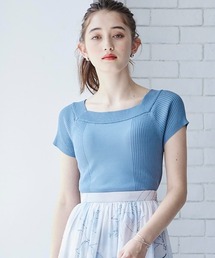 12Twelve Agenda（トゥエルブ　アジェンダ）の「オフカラー前後２ｗａｙリブニットプルオーバー（ニット/セーター）」