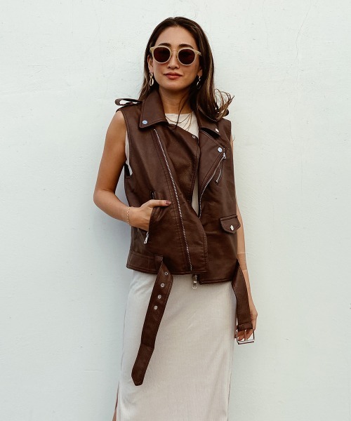 エストレジャ　レザージャケット ベストleatherジャケット（ライダースジャケット）｜esutoreja