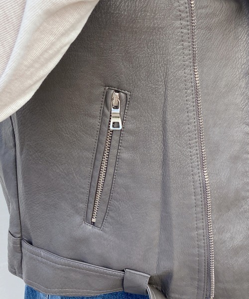 ベストleatherジャケット（ライダースジャケット）｜esutoreja