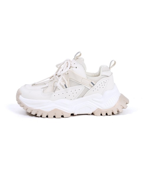 Figments（フィグメンツ）の「UGLYスニーカー（スニーカー・レディース・オフホワイト/ブラック・SMALL/MEDIUM）」の9枚目の写真