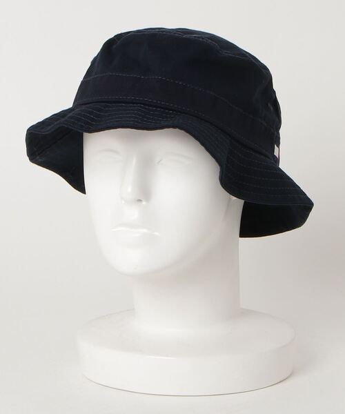 TOMMY HILFIGER（トミーヒルフィガー）の「【TOMMY HILFIGER/トミーヒルフィガー】ワンポイントロゴ バケットハット（ハット・メンズ・ネイビー/ストーン・L-XL/S-M）」の5枚目の写真