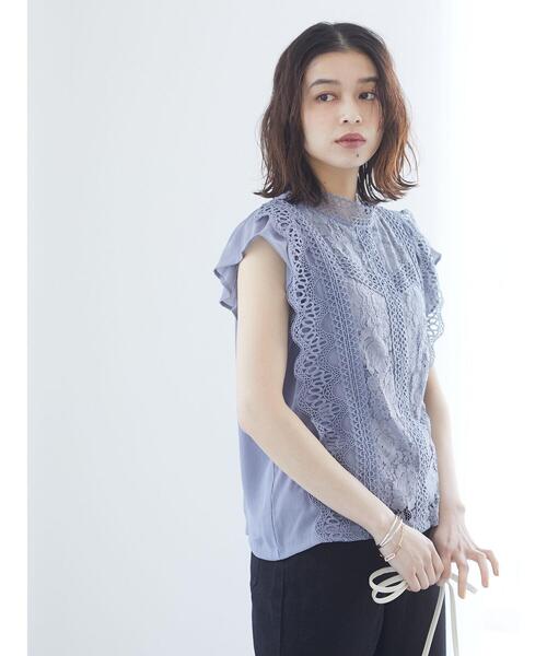 ELENCARE DUE（エレンカーレデュエ）の「・ELENCARE DUE　レースシフォンブラウス＊（シャツ/ブラウス・レディース・ブラック/オフホワイト/ブルー/ピンク系その他2・FREE）」の19枚目の写真